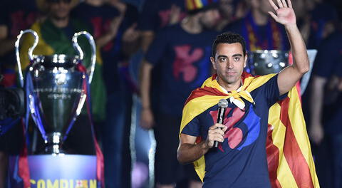 Si cumplió el sueño de  Xavi Hernández de dirigir al equipo  del Barcelona equipo en el cual destacó.