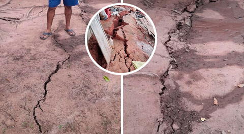Terremoto en Amazonas dejó enormes grietas en el suelo.