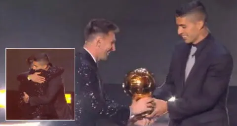 “Mi hermano”: Lionel Messi recibió Balón de Oro 2021 a cargo de Luis Suárez y escena emocionó [VIDEO]