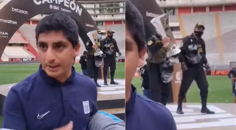 Curiosa escena de los policías tras el Alianza Lima vs Sporting Cristal se hizo viral en redes sociales.