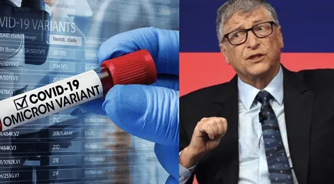 Bill Gates se pronunció sobre la nueva variante de ómicron.