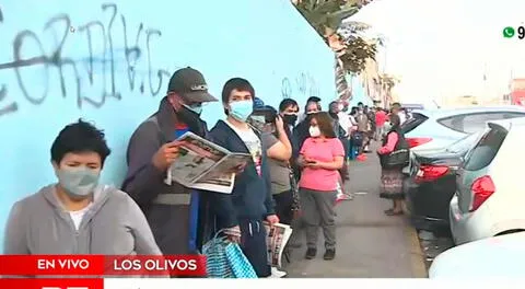 Las colas alcanzarían las nueve cuadras en toda la avenida Angélica Gamarra.