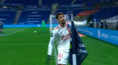 Lucas Paquetá y su golazo a favor del Lyon 1-0 ante PSG en la Ligue 1 de Francia