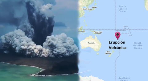 Erupción de volcán en Tonga podría afectar al litoral peruano.