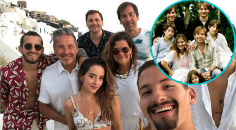 Ricardo Montaner y sus cinco hijos