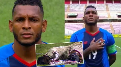 ¿Sacará la garra? Alberto Quintero y su reacción durante el himno de Panamá ante Perú [VIDEO]