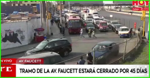 Tramo de Avenida Faucett estará cerrado por 45 días por trabajos del Metro de Lima.