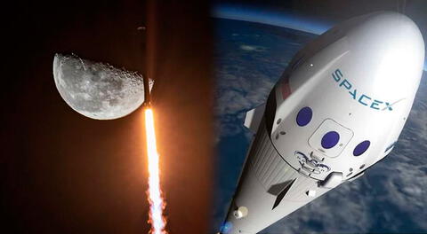 Una segunda etapa del cohete Falcon 9 de Space X cuenta con unas 4 toneladas de peso.