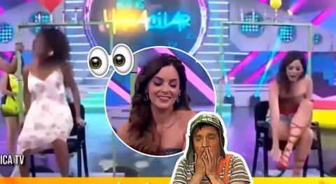 Tracy Freundt incómoda con juego 'doble sentido' de Esto es Habacilar, según Willax Televisión.