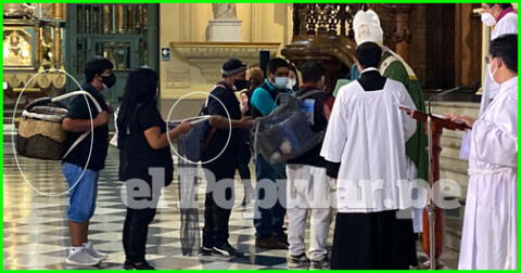 Pescadores de Ventanilla asisten a conmovedora misa en la Catedral de Lima.