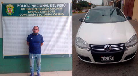 El detenido pretendió escapar siendo perseguido  por los agentes PNP