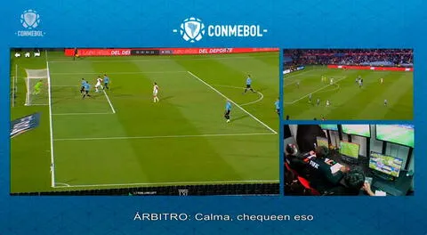 Conmebol difundió el video VAR en el cual buscó limpiar su error por no parar el partido.