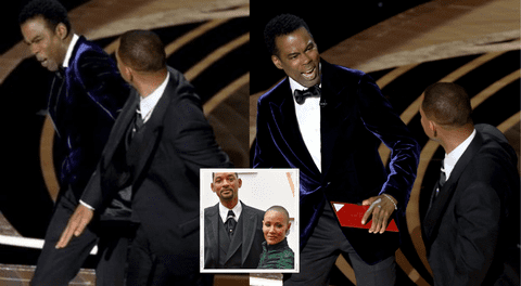 Will Smith golpea e insulta a Chris Rock en plena Premiación de los Oscar.