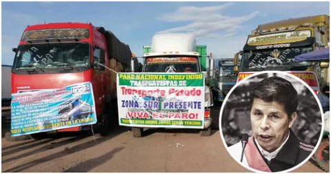 Arequipa: transportistas siguen paro indefinido y exigen presencia del presidente Pedro Castillo