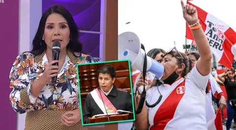 Tula Rodríguez sacó cara por las manifestaciones contra el presidente.