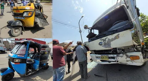 Mototaxista muere arrollado y aplastado por camión de carga en Mi Perú.