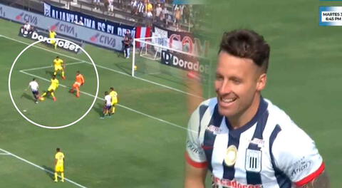 Pablo Lavandeira pone el 1-0 a los 2 minutos del partido: su primer gol con los íntimos en Liga 1