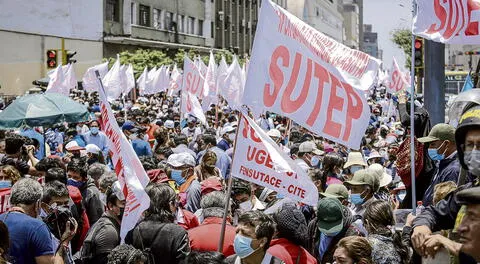 Sutep anuncia marcha este 12 de mayo debido a “la incapacidad del Gobierno de Pedro Castillo”