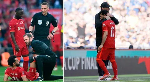 Salah se lesionó y preocupa al Liverpool de cara a la final contra Real Madrid por Champions League