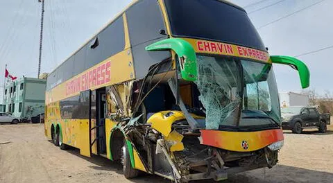 Ica: ómnibus choca con tráiler y copiloto pierde el brazo en Chincha