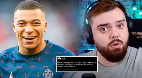 Mbappé anota un doblete con el PSG e Ibai Llanos reacciona: “Yo quiero irme a la m...”