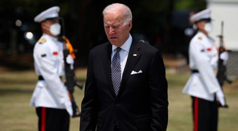 Joe Biden lamentó tiroteo en una escuela de Texas, donde perecieron 21 víctimas. Foto: EFE