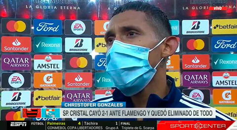 Christofer Gonzáles tras la eliminación de Cristal en Copa Libertadores: “Necesitamos meterlas”
