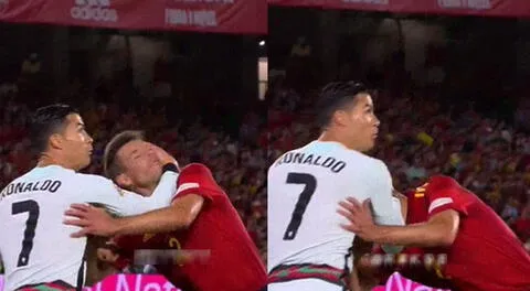 Cristiano Ronaldo: así fue el ‘lapazo’ que le dio a Azpilicueta en el Portugal vs. España [VIDEO]