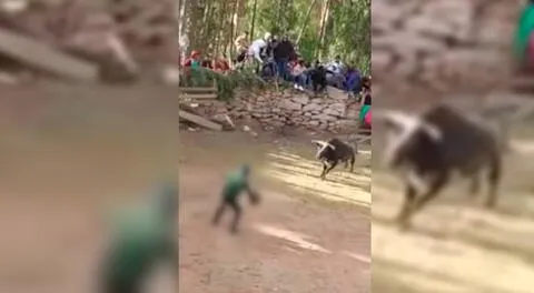 Toro mató a poblador durante aniversario en Huancavelica.