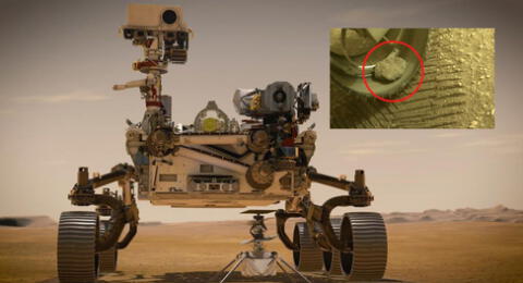 ¿Cómo? El róver Perseverance de la NASA tiene una piedra de 'mascota' en el planeta Marte.