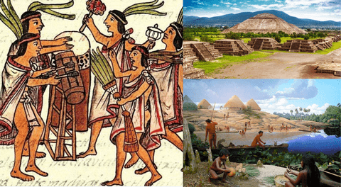 En el Antiguo Perú aparecen los Moche y Nazca.