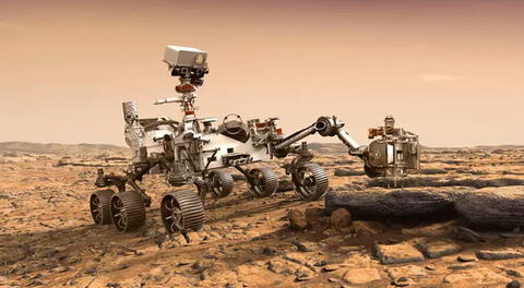 El rover Perseverance llegó a la superficie de Marte el 18 de febrero. La misión interplanetaria durará aproximadamente dos años. Foto: NASA