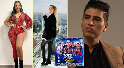 Mirella Paz y Angie Chávez fueron remplazadas en el afiche promocional del concierto para John Kelvin.
