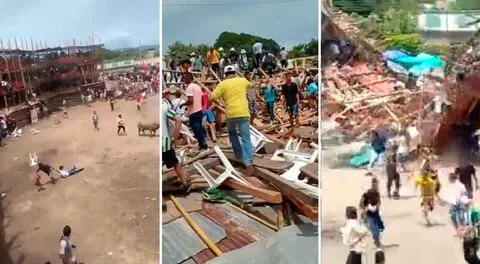 Tragedia en Colombia: 4 muertos y casi 60 heridos tras desplomarse una gradería en plena corrida de toros