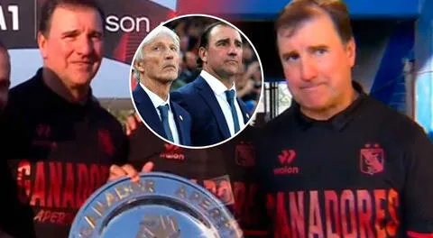 Néstor Lorenzo se emocionó por ganar su primera copa sin la presencia de Pékerman.