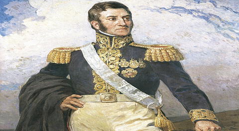 Don José de San Martín proclamó la Independencia del Perú el 28 de julio de 1821.