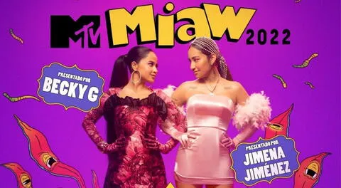 MTV Miaw 2022: conoce quiénes son los conductores de los premios