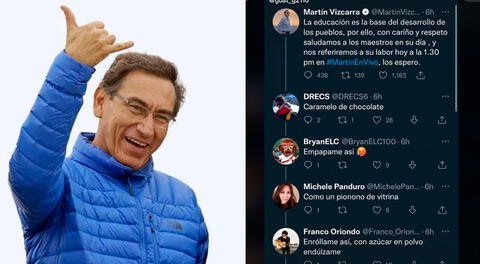 Los usuarios no dudaron en responder al tuit de Martín Vizcarra con la letra de la canción “Mi bebito fiu fiu”.