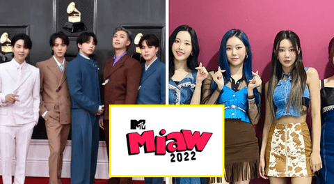 MTV Miaw 2022 tiene a varias bandas K-pop en sus nominaciones.