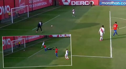 Perú vs. Chile Sub-20: Amasifuen da pase, zaguero controla mal y termina en blooper para el 1-0 chileno [VIDEO]