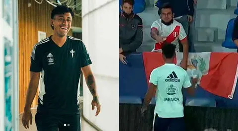 Renato Tapia hace emocionar hasta el llanto al regalar su camiseta a un hincha peruano que lo alentó