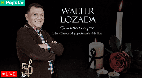 Sigue todos los detalles del entierro de Walter Lozada en Piura