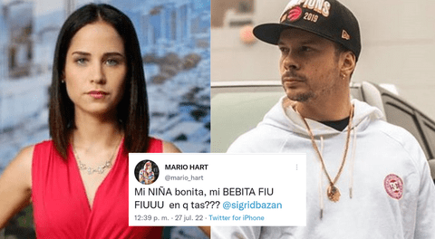 Mario Hart envía twit a Sigrid Bazán