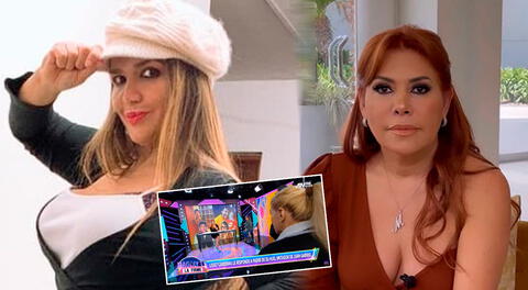 Lucy Cabrera no pudo con su genio y le respondió a Magaly Medina tras 'botarla' de su set.