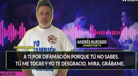 Andrés Hurtado discutió con reporte de "Beto a saber"