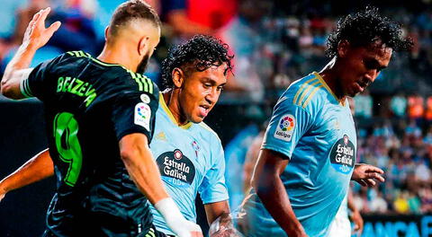 Renato Tapia no tuvo un buen partido en el Celta de Vigo vs. Real Madrid y así lo despidió la hinchada