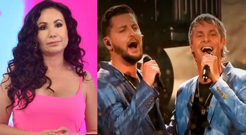 Janet Barboza se emociona tras ver a Jean Paul Strauss cantar con su hijo