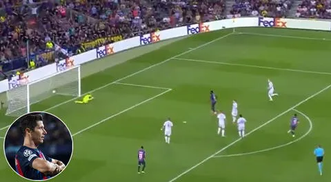 Lewandowski hace olvidar a Messi: su espectacular pegada en ‘hat-trick’ con Barcelona por Champions League