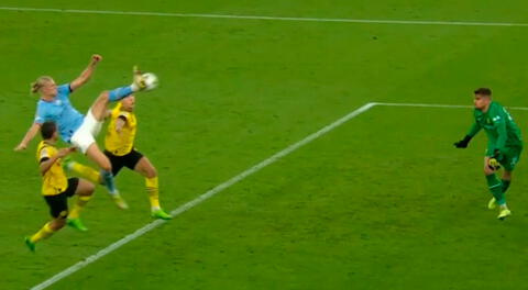 Haaland anota golazo con maniobra mortal para el Manchester City 2-1 Dortmund por Champions League