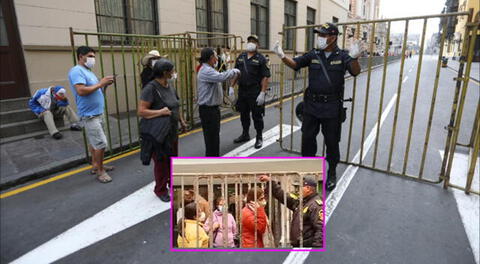La policía deberá retirar las rejas de la Plaza de Armas de Lima